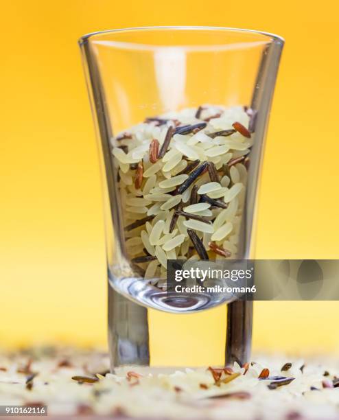 black, white and red rice. traditional food. - national diet of japan stock pictures, royalty-free photos & images