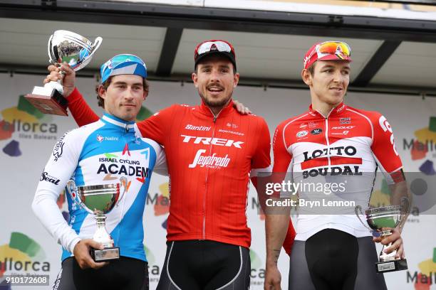 27th Playa de Palma - Mallorca Challenge / Trofeo Campos Podium / Sondre Holst ENGER / John DEGENKOLB / Jasper DE BUYST / Celebration / Trophy /...