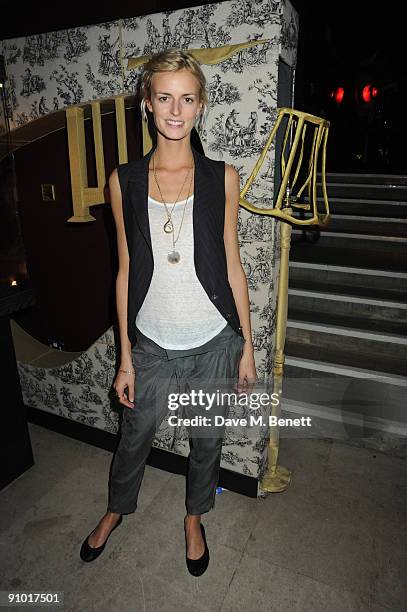 Jacquetta Wheeler attends the Alice Temperley After Fashion Show party during London Fashion Week at the Sketch Club on September 21, 2009 in London,...