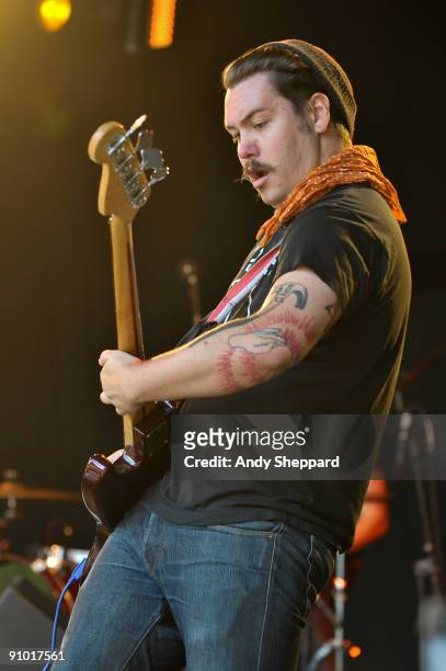 Casey Wisenbaker of Whispertown 2000 performs on stage on day three of End Of The Road Festival 2009 at Larmer Tree Gardens on September 11, 2009 in...