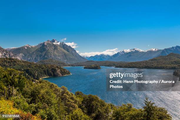 scenery of nahuel huapi lake, bariloche, patagonia, argentina - nahuel huapí bildbanksfoton och bilder