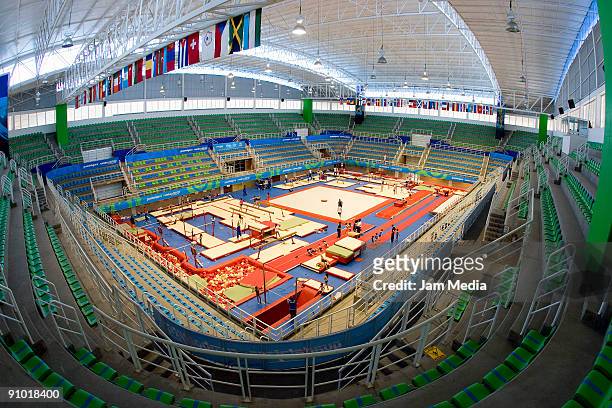 Aspect of the Pan-American complex of gymnastics, at Sports unit President Adolfo Lopez Mateos on September 21, 2009 in Guadalajara, Mexico.
