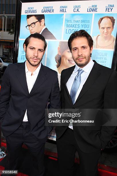 Exec. Producer Paris Latsis and Exec. Producer Terry Douglas at the U.S. Premiere of Warner Bros. Pictures' "The Invention of Lying" on September 21,...