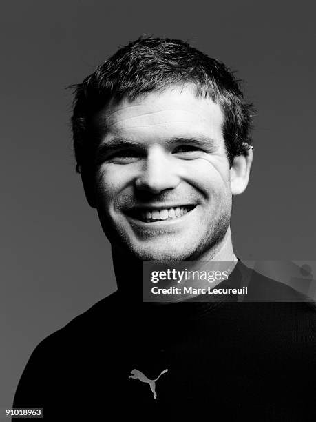 Portrait of Ireland Rugby Union player Gordon D'Arcy taken during a photoshoot for the Puma Bodywear UK Campaign held on April 13, 2008 in London,...