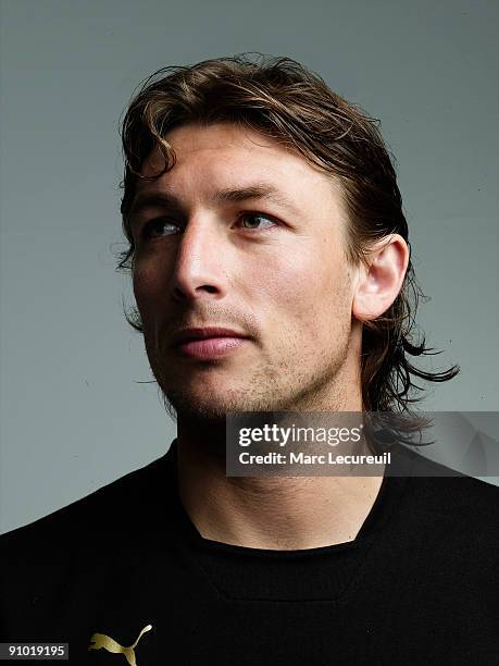 Portrait of Argentina football international Gabriel Heinze taken during a photoshoot for the Puma Offshoot Football Campaign held on April 23, 2007...