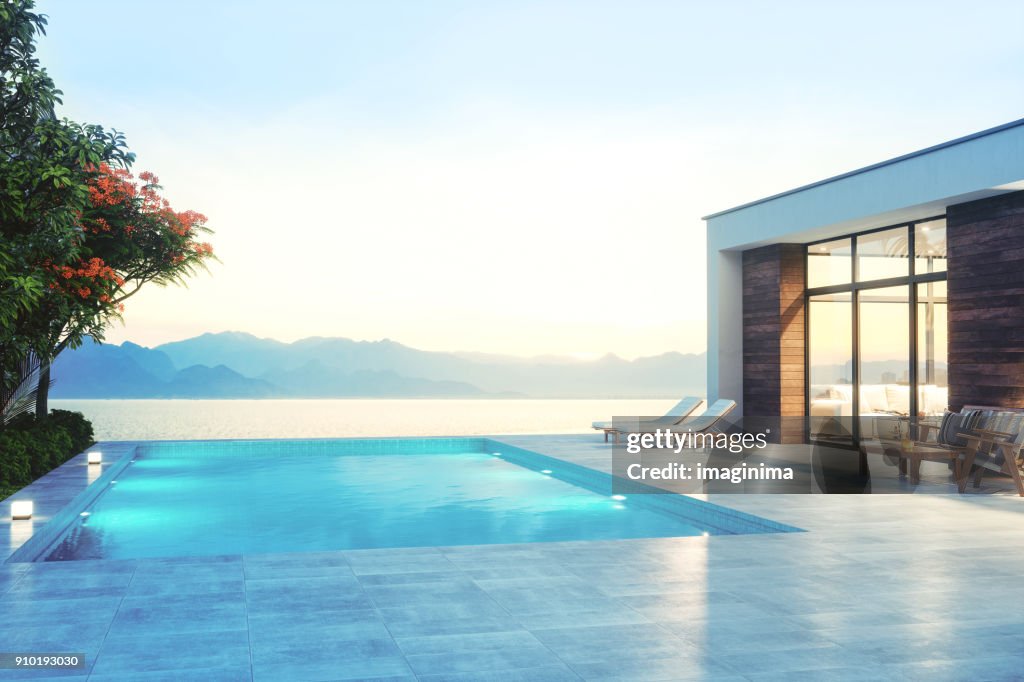 Modern minimalistisk Villa