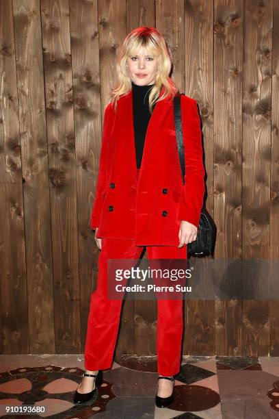 Lou Lesage attends the Maison Rabih Kayrouz Haute Couture Spring Summer 2018 show as part of Paris Fashion Week on January 25, 2018 in Paris, France.