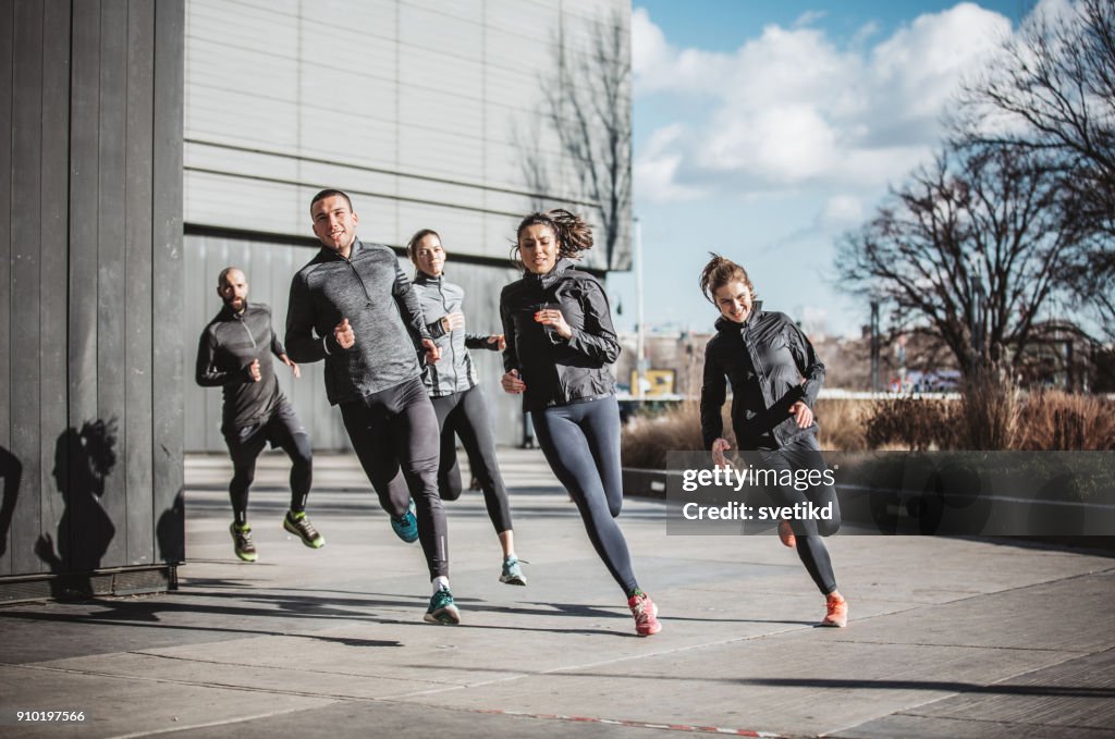 Urban running squad