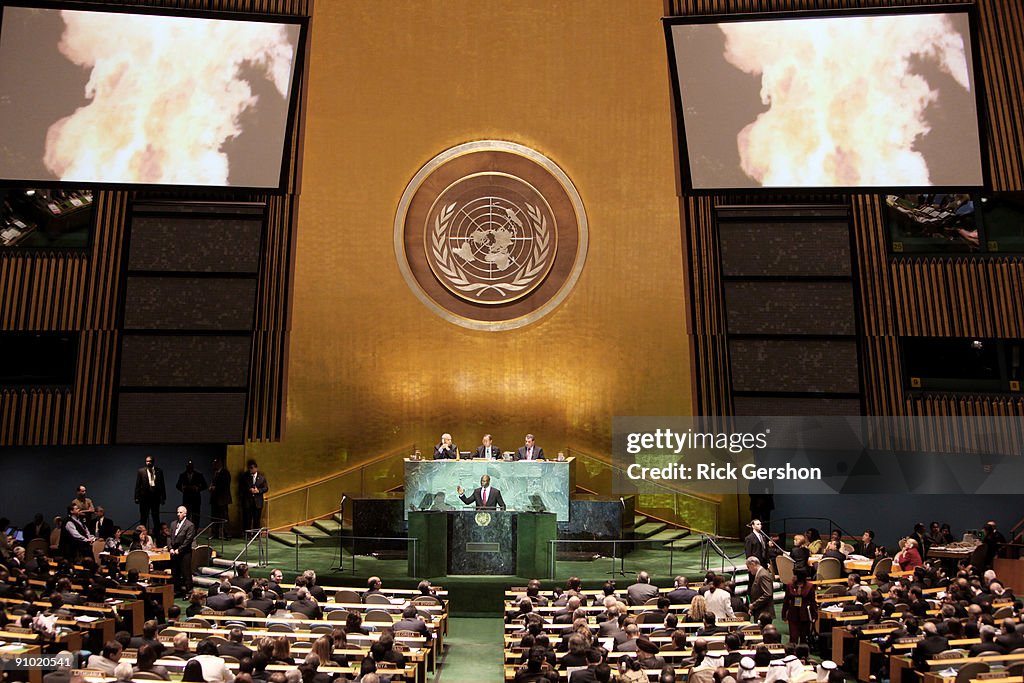 President Obama Addreses The UN Secretary General's Climate Change Summit