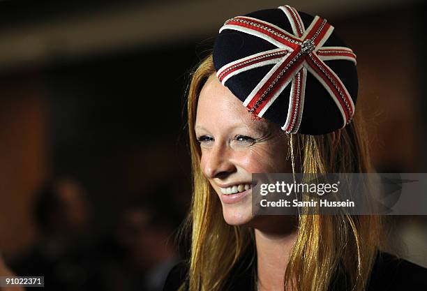 Olivia Inge attends the Paul Smith for Evian party at Millbank Tower on September 21, 2009 in London, England.