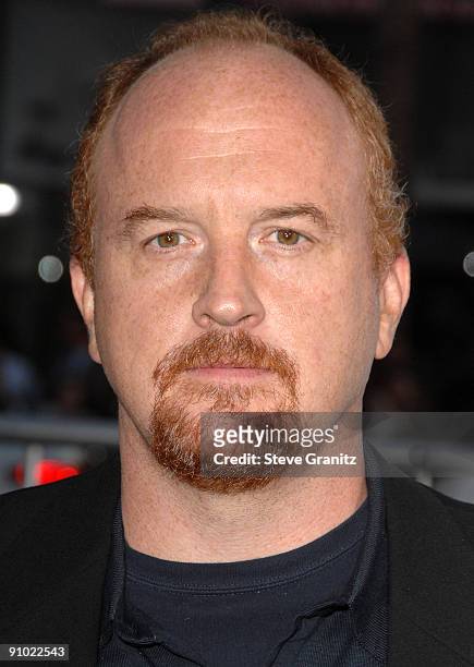 Louis C.K. Arrives at the Los Angeles premiere of "The Invention Of Lying" at the Grauman's Chinese Theatre on September 21, 2009 in Hollywood,...