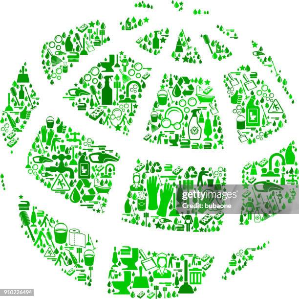 globe  cleaning background pattern - facecloth stock illustrations