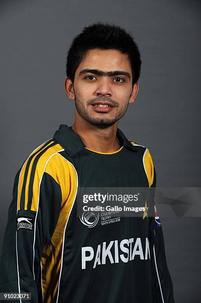 Fawad Alam poses during the ICC Champions photocall session of Pakistan at Sandton Sun on September 19, 2009 in Sandton, South Africa. Photo by Lee...