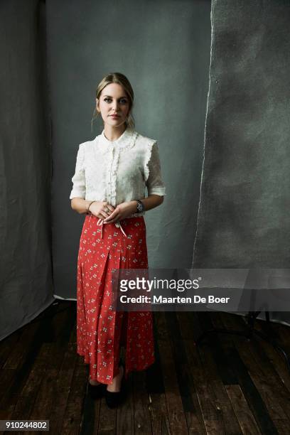 Amy Huberman of RTÉ One's 'Striking Out' poses for a portrait during the 2018 Winter TCA Tour at Langham Hotel on January 15, 2018 in Pasadena,...