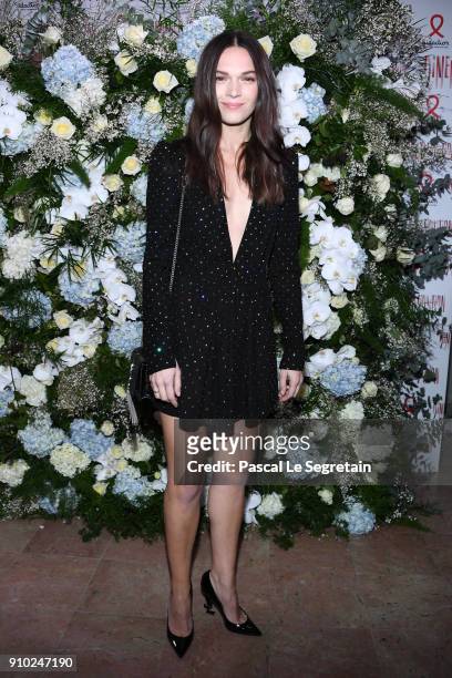 Anna Brewster attends the 16th Sidaction as part of Paris Fashion Week on January 25, 2018 in Paris, France.