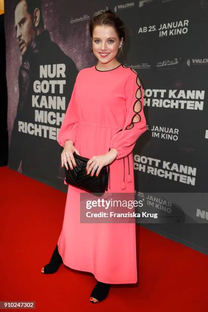 Jella Haase attends the 'Nur Gott kann mich richten' Screening at Cubix Alexanderplatz on January 25, 2018 in Berlin, Germany.