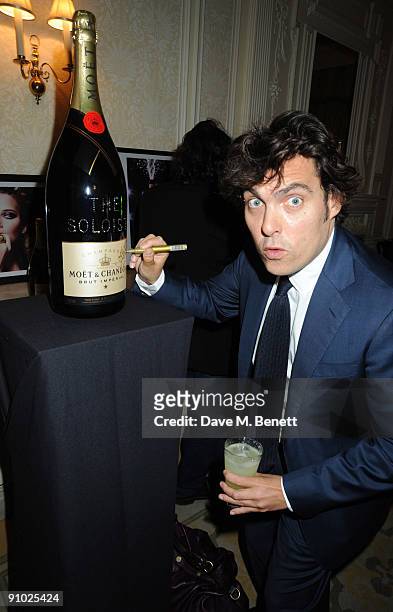 Joe Wright attends the after party following the screening of 'The Soloist' hosted by Moet in aid of Shelter, at the Moet Hennesy Ballroom on...