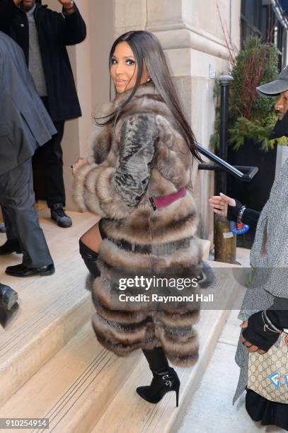 Toni Braxton is seen walking on 18street on January 25, 2018 in New York City.