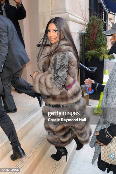 Toni Braxton is seen walking on 18street on January 25, 2018 in New York City.