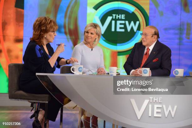 Gretchen Carlson is the guest co-host and Clive Davis is the guest today, Thursday, January 25, 2018 on Walt Disney Television via Getty Images's...