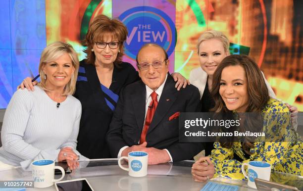 Gretchen Carlson is the guest co-host and Clive Davis is the guest today, Thursday, January 25, 2018 on Walt Disney Television via Getty Images's...