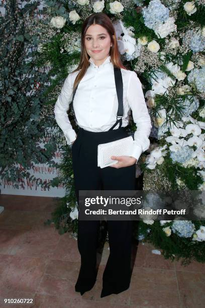 Alice Pol, dressed in Ralph Lauren, attends the 16th Sidaction as part of Paris Fashion Week on January 25, 2018 in Paris, France.