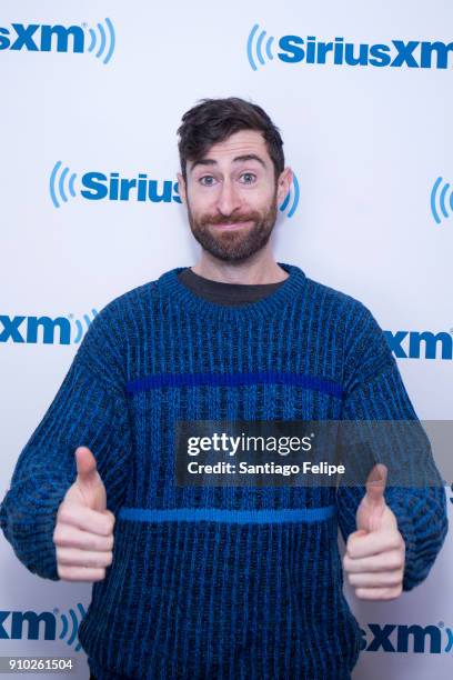 Scott Rogowsky visits SiriusXM Studios on January 25, 2018 in New York City.