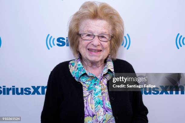 Dr. Ruth K. Westheimer visits SiriusXM Studios on January 25, 2018 in New York City.