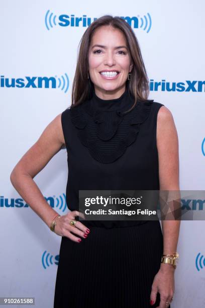 Laura Wasser visits SiriusXM Studios on January 25, 2018 in New York City.