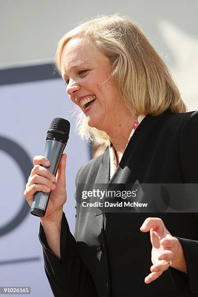 Former eBay CEO Meg Whitman officially announces her candidacy for the 2010 Republican gubernatorial nomination on September 22, 2009 in Fullerton,...