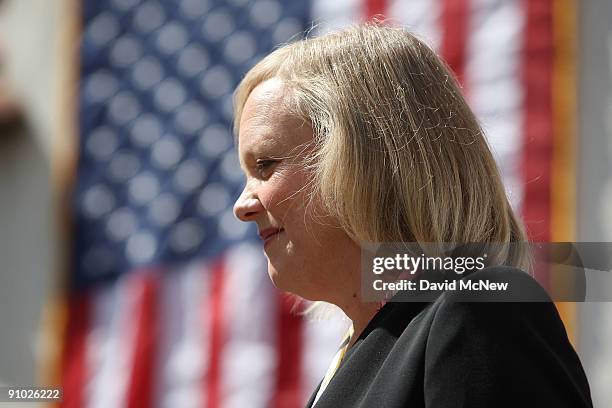 Former eBay CEO Meg Whitman officially announces her candidacy for the 2010 Republican gubernatorial nomination on September 22, 2009 in Fullerton,...