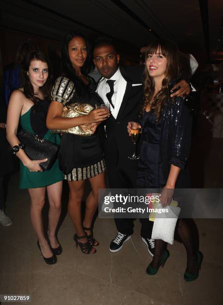 Noel Clarke and guests arrive at the Burberry Prorsum Spring/Summer 2010 Show at Rootstein Hopkins Parade Ground during London Fashion Week on...