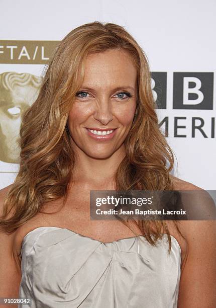 Toni Collette arrives at the BAFTA LA's 2009 Primetime Emmy Awards TV Tea Party at InterContinental Hotel on September 19, 2009 in Century City,...