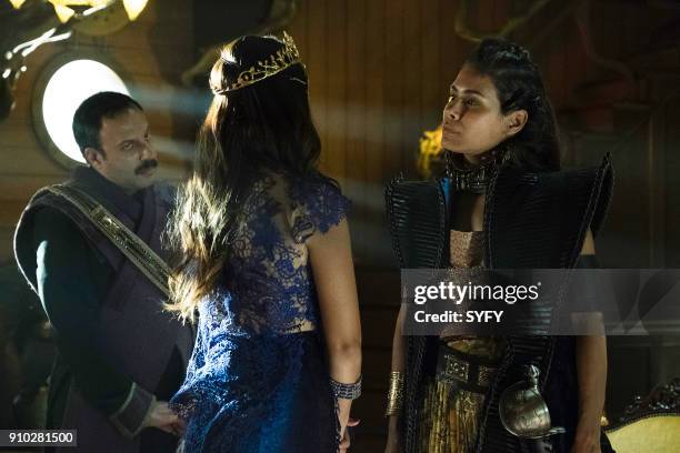 The Losses of Magic" Episode 303 -- Pictured: Rizwan Manji as Tick Pickwick, Daniella Alonso as Pirate King --