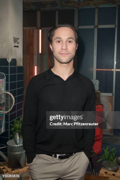 Actor Ludwig Trepte attends the Geheimniskraemer Photo Call at the WDR Studio on January 25, 2018 in Cologne, Germany.