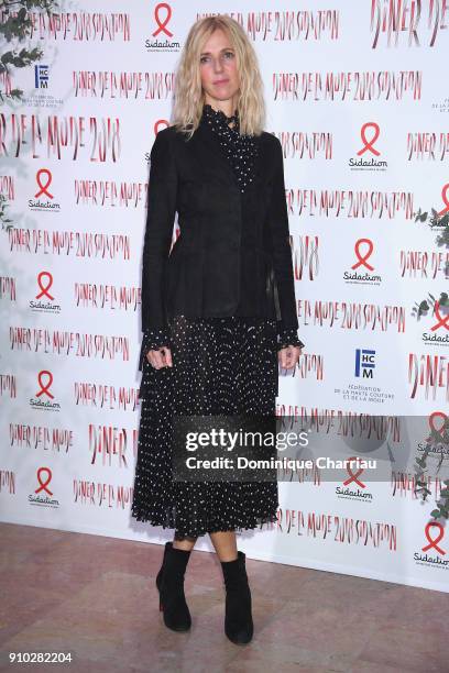 Sandrine Kiberlain attends the 16th Sidaction as part of Paris Fashion Week on January 25, 2018 in Paris, France.