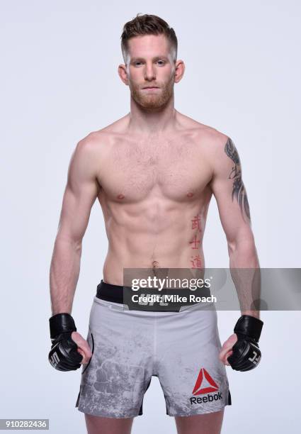 Austin Arnett poses for a portrait during a UFC photo session on January 24, 2018 in Charlotte, North Carolina.