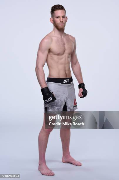 Austin Arnett poses for a portrait during a UFC photo session on January 24, 2018 in Charlotte, North Carolina.