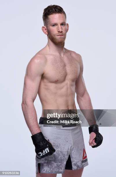 Austin Arnett poses for a portrait during a UFC photo session on January 24, 2018 in Charlotte, North Carolina.