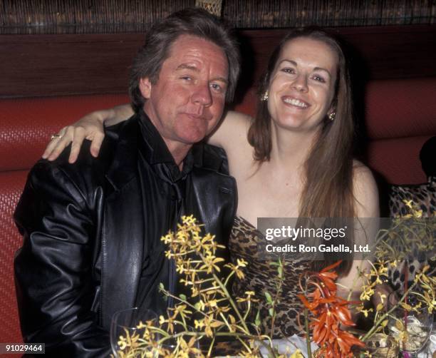 Socialite Patty Hearst and Robert Ginty attending "Birthday Party for R. Couri Hay" on April 22, 1995 at the Gaugin Restaurant in New York City, New...