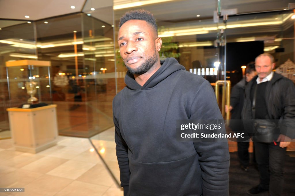 Kazenga Lua Lua pictured at the Stadium of Light after signing for ...