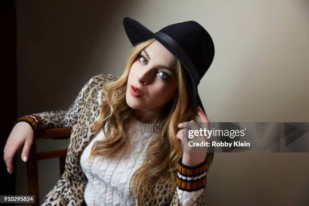 Elizabeth Gillies from the film 'Monster' poses for a portrait at the YouTube x Getty Images Portrait Studio at 2018 Sundance Film Festival on...