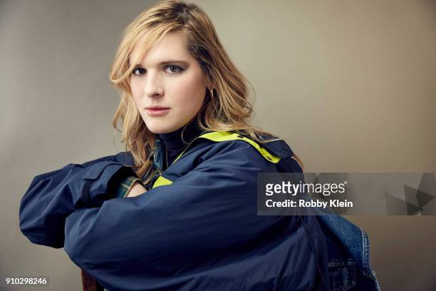 Hari Nef from 'Assassination Nation' poses for a portrait at the YouTube x Getty Images Portrait Studio at 2018 Sundance Film Festival on January 22,...