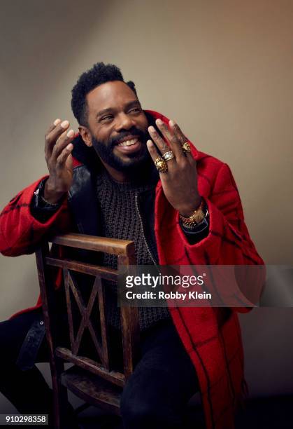 Colman Domingo from 'Assassination Nation' poses for a portrait at the YouTube x Getty Images Portrait Studio at 2018 Sundance Film Festival on...