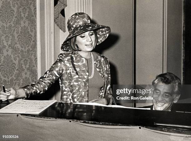 Barbra Streisand and Leonard Bernstein