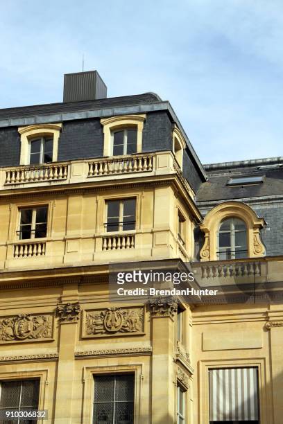warm windows - jardin du palais royal stock pictures, royalty-free photos & images