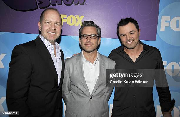 Executive producers Mike Henry, Rich Appel and Seth MacFarlane attend the premiere party for Fox TV's "The Cleveland Show" at Capitol City on...