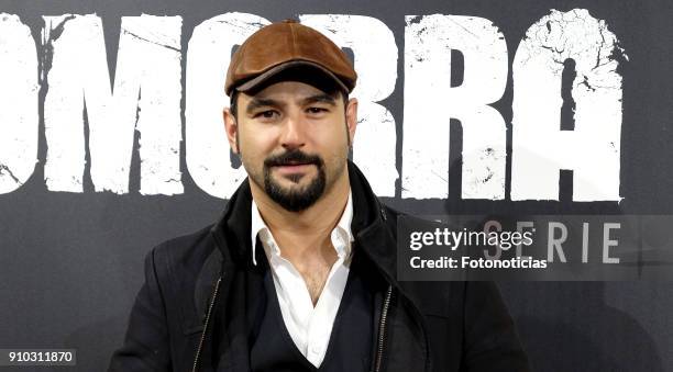 Antonio Velazquez attends the 'Gomorra' premiere at Palacio de la Prensa cinema on January 25, 2018 in Madrid, Spain.