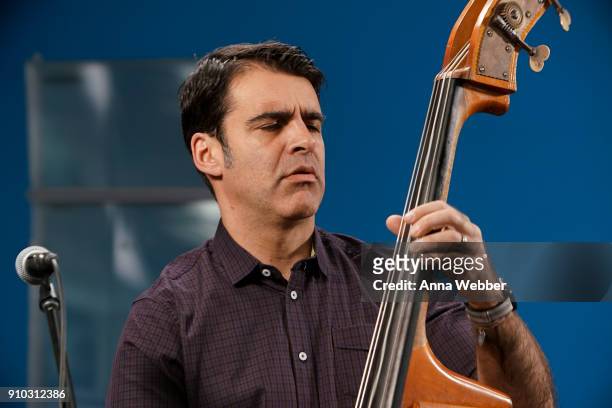Bob Crawford performs during SiriusXM Town Hall With Judd Apatow, Michael Bonfiglio & The Avett Brothers Hosted By Kurt Loder at SiriusXM Studios on...
