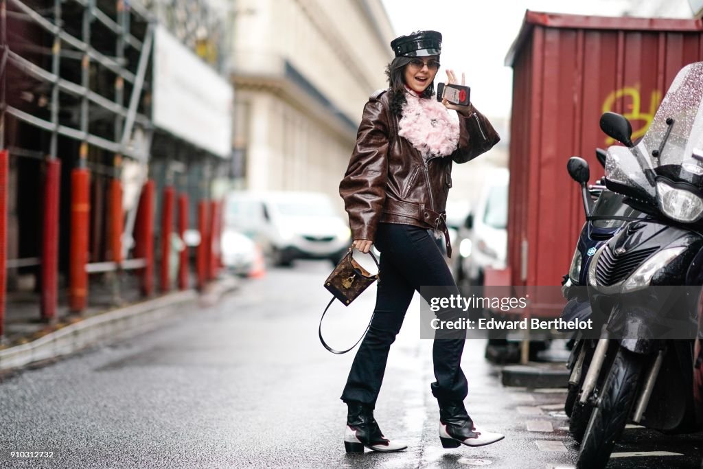 Street Style -Paris Fashion Week -Haute Couture Spring/Summer 2018 : Day Four